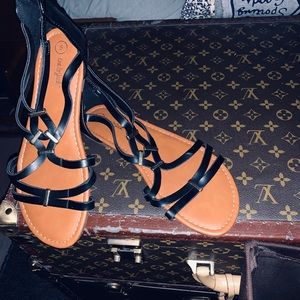 Girls Cat and Jack Black Sandals